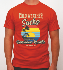 HPL Cold Weather Sucks Men's Orange T-Shirt