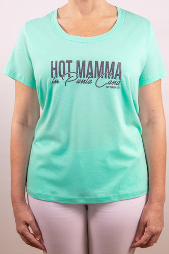 HPL Hot Mamma in Punta Cana Women's Coral T-Shirt
