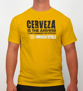 Hot Penguin, Ltd. Cerveza t-shirt for men, Dominican Republic collection - Hot Penguin, Ltd.