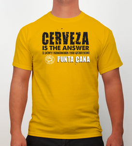 Hot Penguin, Ltd. Cerveza t-shirt for men, Punta Cana collection - Hot Penguin, Ltd.