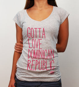 DominicanRepublicFashion, WhiteTee, GottaLoveDR, HPLStyle, Women'sCasualWear, TropicalChic, CulturalFashion, ComfortableApparel, CaribbeanLove, VacationWardrobe, HPLBrand, TravelEssentials, GiftIdea, StylishComfort, EverydayElegance.