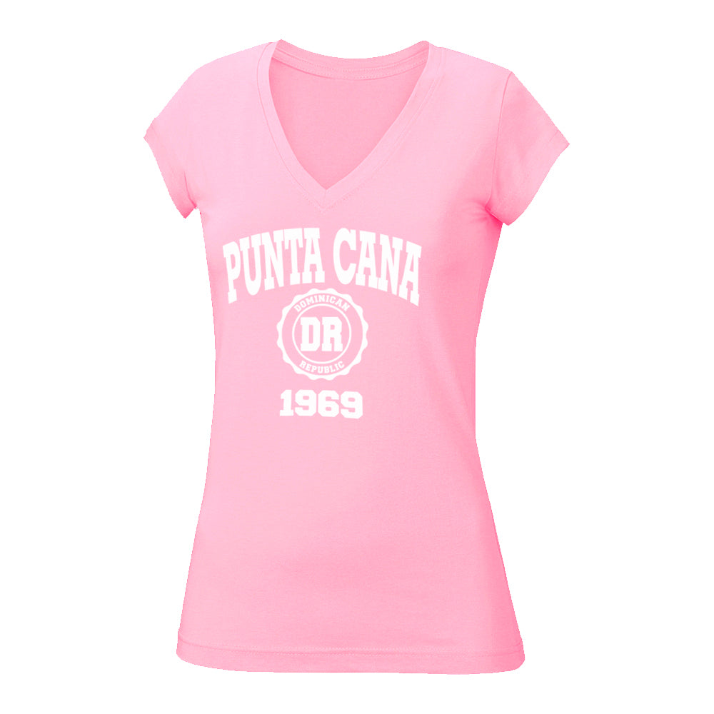 PuntaCana, TropicalFashion, 1969Style, VacationWear, BeachLife, CaribbeanChic, ResortFashion, VNeckTee, TravelEssentials, ExclusiveDesign, SummerWardrobe, SunshineStyle, IslandGetaway, WomenFashion, VintageInspired,