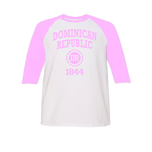 Youth Style  Trendy Kids' Clothes  Raglan Sleeve Shirt  Patriotic Apparel  National Pride  Kid's Fashion  Kid's Casual Wear  Independence Day Shirt  Historical Fashion  Heritage Apparel  Dominican Republic  Dominican History  Cultural Identity  Children's Clothing  1844 Independence