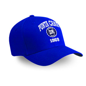 Punta Cana 1969 baseball hat in royal blue. One size fits all